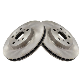 TRQ® - Plain Vented Front Disc Brake Rotors