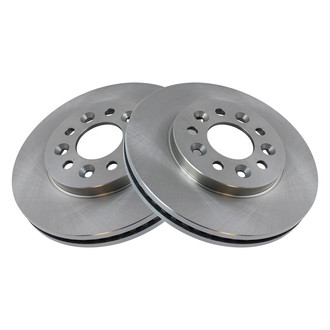 TRQ® - Plain Vented Front Disc Brake Rotors