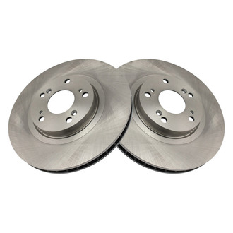 TRQ® - Plain Vented Front Disc Brake Rotors
