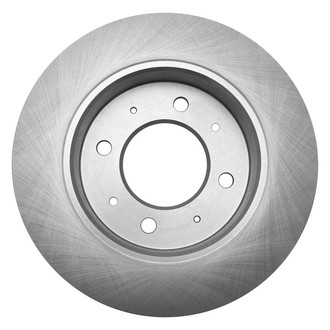 TRQ® - Plain Solid Rear Disc Brake Rotors