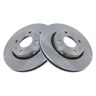 TRQ® - Plain Vented Front Disc Brake Rotors