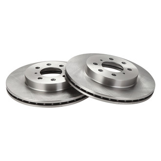 TRQ® - Plain Vented Front Disc Brake Rotors