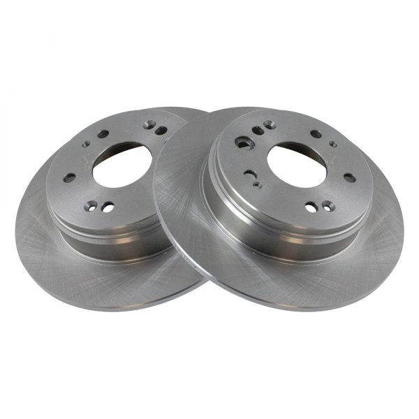 TRQ® - Plain Rear Disc Brake Rotors