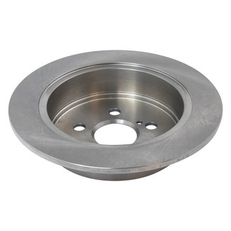 TRQ® - Plain Solid Rear Disc Brake Rotors