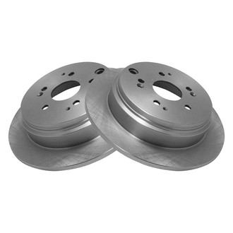 TRQ® - Plain Solid Rear Disc Brake Rotors