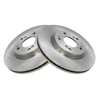 TRQ® - Plain Vented Front Disc Brake Rotors