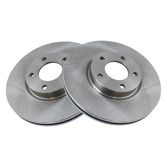 TRQ® - Plain Vented Front Disc Brake Rotors