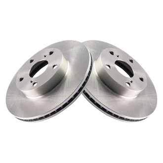 TRQ® - Plain Vented Front Disc Brake Rotors