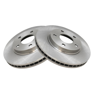 TRQ® - Plain Vented Front Disc Brake Rotors