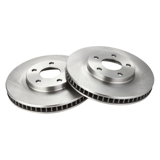 TRQ® - Plain Vented Front Disc Brake Rotors