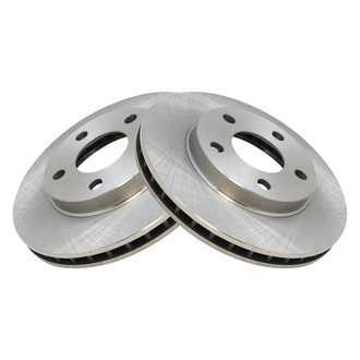 TRQ® - Plain Vented Front Disc Brake Rotors