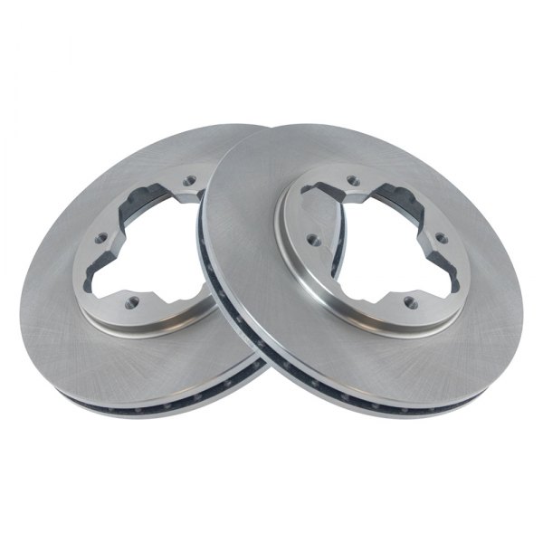 TRQ® - Plain Front Disc Brake Rotors