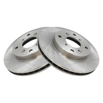 TRQ® - Plain Vented Front Disc Brake Rotors