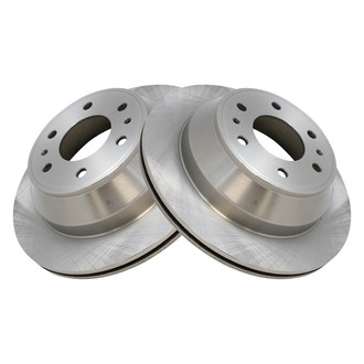 TRQ® - Plain Vented Rear Disc Brake Rotors