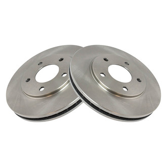 TRQ® - Plain Vented Front Disc Brake Rotors