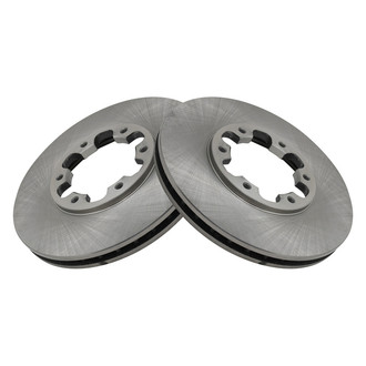 TRQ® - Plain Vented Front Disc Brake Rotors