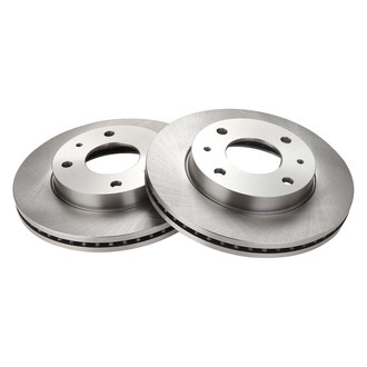 TRQ® - Plain Vented Front Disc Brake Rotors