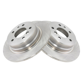 TRQ® - Plain Solid Rear Disc Brake Rotors
