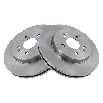 TRQ® - Plain Vented Front Disc Brake Rotors