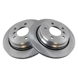TRQ® - Plain Vented Rear Disc Brake Rotors