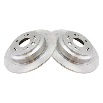 TRQ® - Plain Vented Rear Disc Brake Rotors