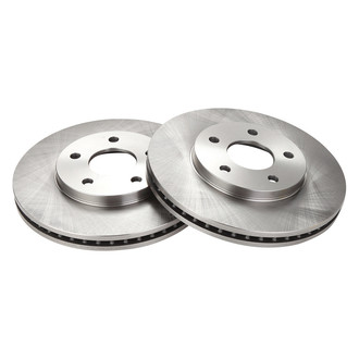 TRQ® - Plain Vented Front Disc Brake Rotors