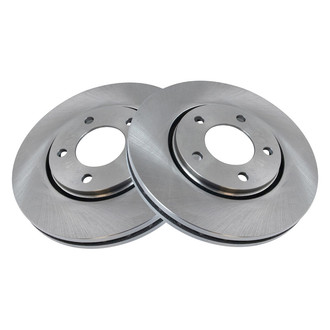 TRQ® - Plain Vented Front Disc Brake Rotors