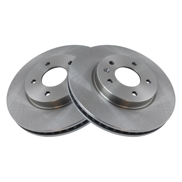 TRQ® - Plain Front Disc Brake Rotors