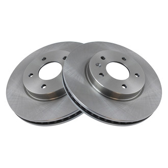 TRQ® - Plain Vented Front Disc Brake Rotors