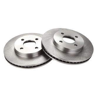 TRQ® - Plain Vented Front Disc Brake Rotors