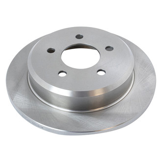 TRQ® - Plain Solid Rear Disc Brake Rotors