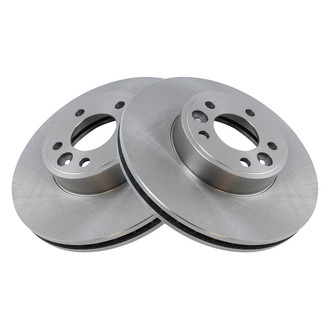 TRQ® - Plain Vented Front Disc Brake Rotors