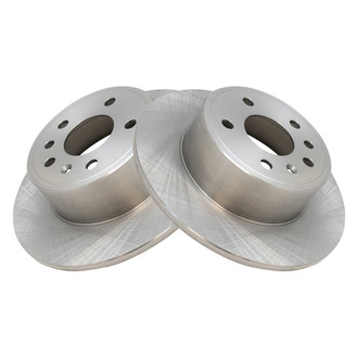 TRQ® - Plain Solid Rear Disc Brake Rotors