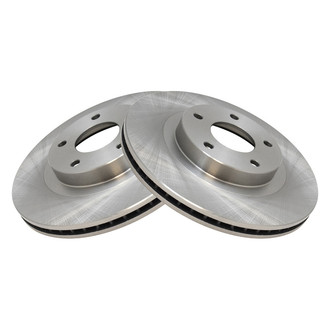 TRQ® - Plain Vented Front Disc Brake Rotors
