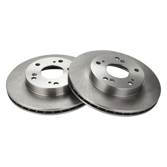 TRQ® - Plain Vented Front Disc Brake Rotors