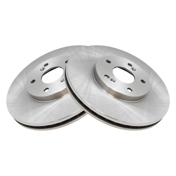 TRQ® - Plain Front Disc Brake Rotors