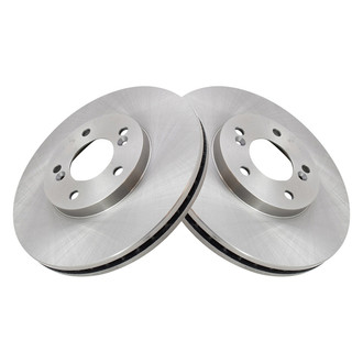 TRQ® - Plain Vented Front Disc Brake Rotors