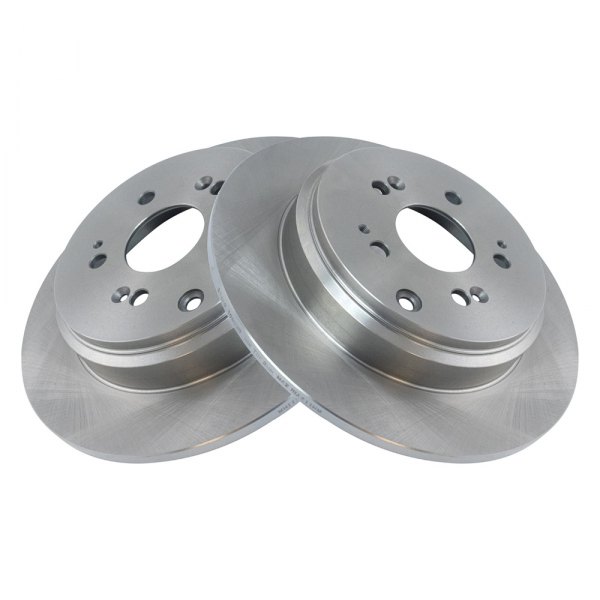 TRQ® - Plain Rear Disc Brake Rotors