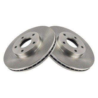 TRQ® - Plain Vented Front Disc Brake Rotors