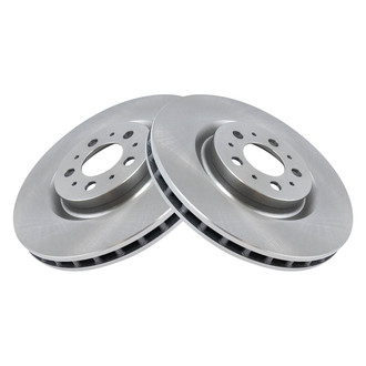 TRQ® - Plain Vented Front Disc Brake Rotors