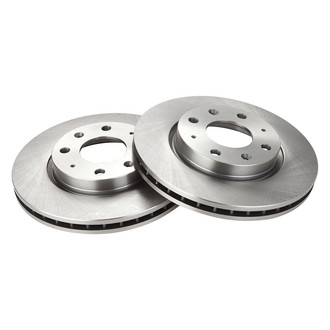 TRQ® - Plain Vented Front Disc Brake Rotors