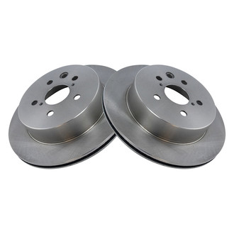 TRQ® - Plain Solid Rear Disc Brake Rotors
