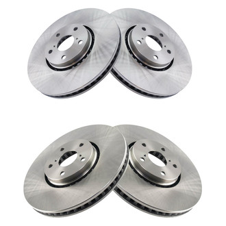 TRQ® - Plain Vented Front Disc Brake Rotors