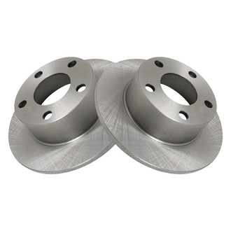 TRQ® - Plain Solid Rear Disc Brake Rotors