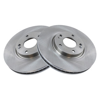 TRQ® - Plain Vented Front Disc Brake Rotors
