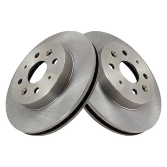 TRQ® - Plain Vented Front Disc Brake Rotors