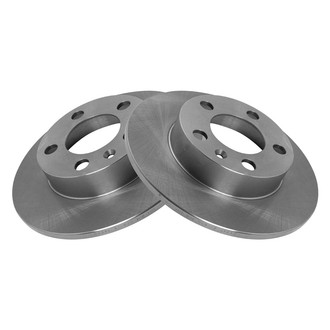 TRQ® - Plain Solid Rear Disc Brake Rotors