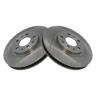 TRQ® - Plain Vented Front Disc Brake Rotors