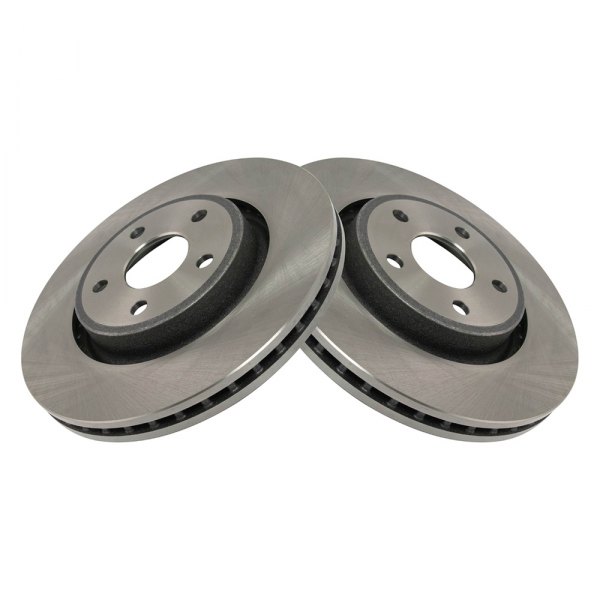 TRQ® - Plain Front Disc Brake Rotors