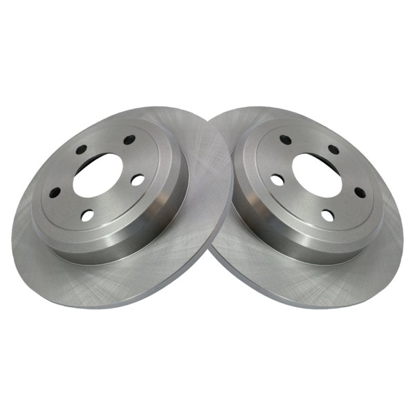 TRQ® - Plain Rear Disc Brake Rotors